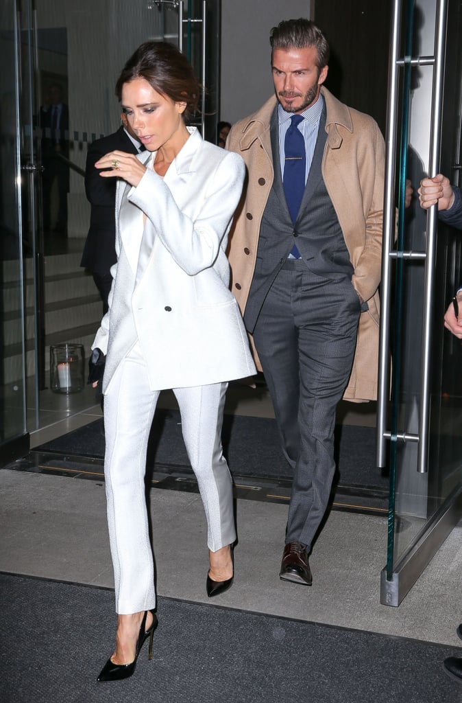 Who needs an LBD? For Victoria, it's all about the white suit separates.