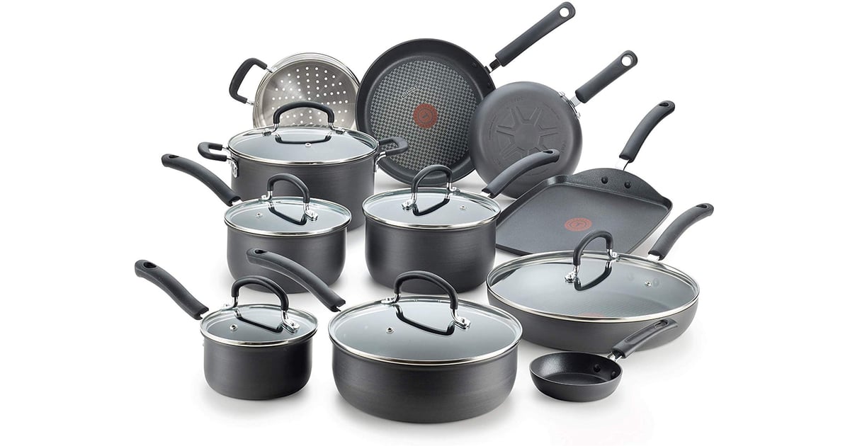 Tfal Ultimate Hard Anodized Nonstick 17 Piece Cookware Set Cyber