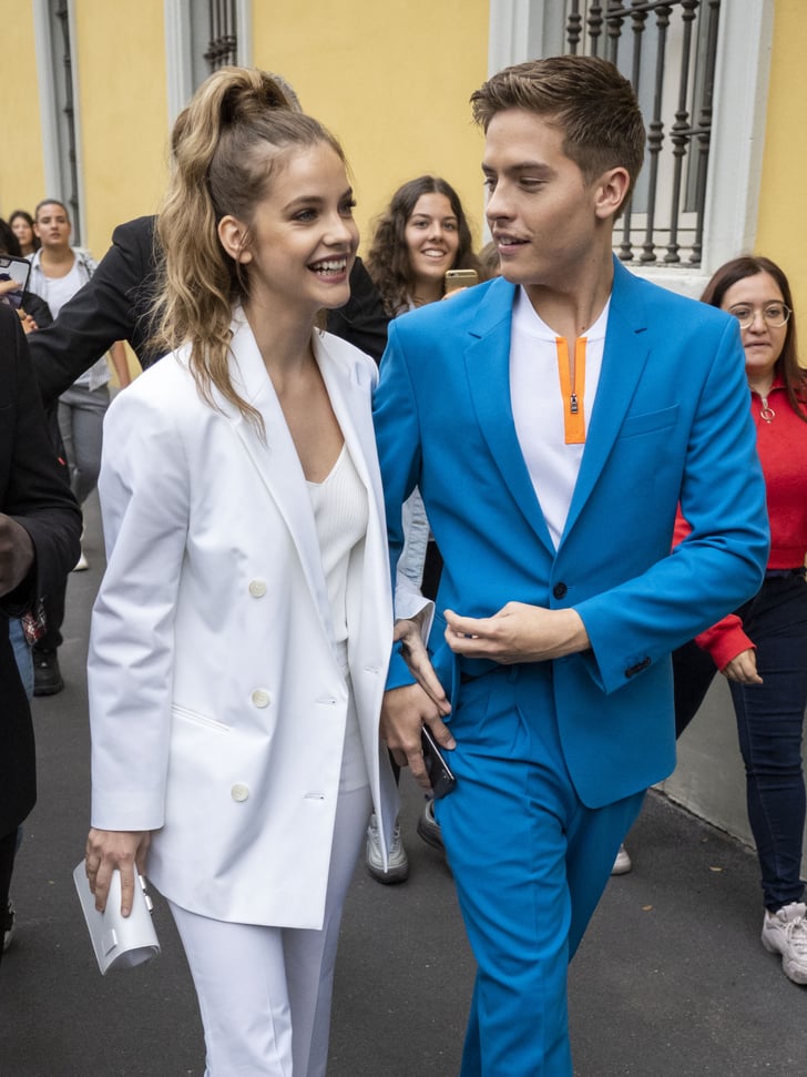 Dylan Sprouse and Barbara Palvin Wearing Matching Suits