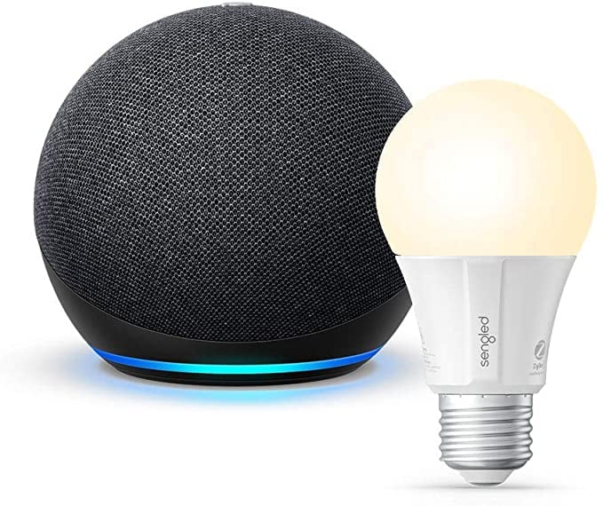 Echo Dot (4th Gen) Bundle With Sengled Bluetooth Bulb