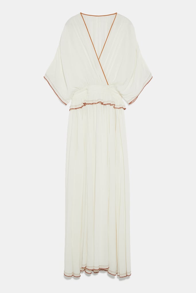 Zara Studio Dress With Contrast Piping | Zara Studio Collection Spring ...