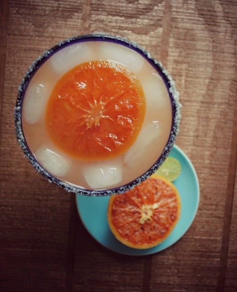 Broiled Grapefruit Margarita