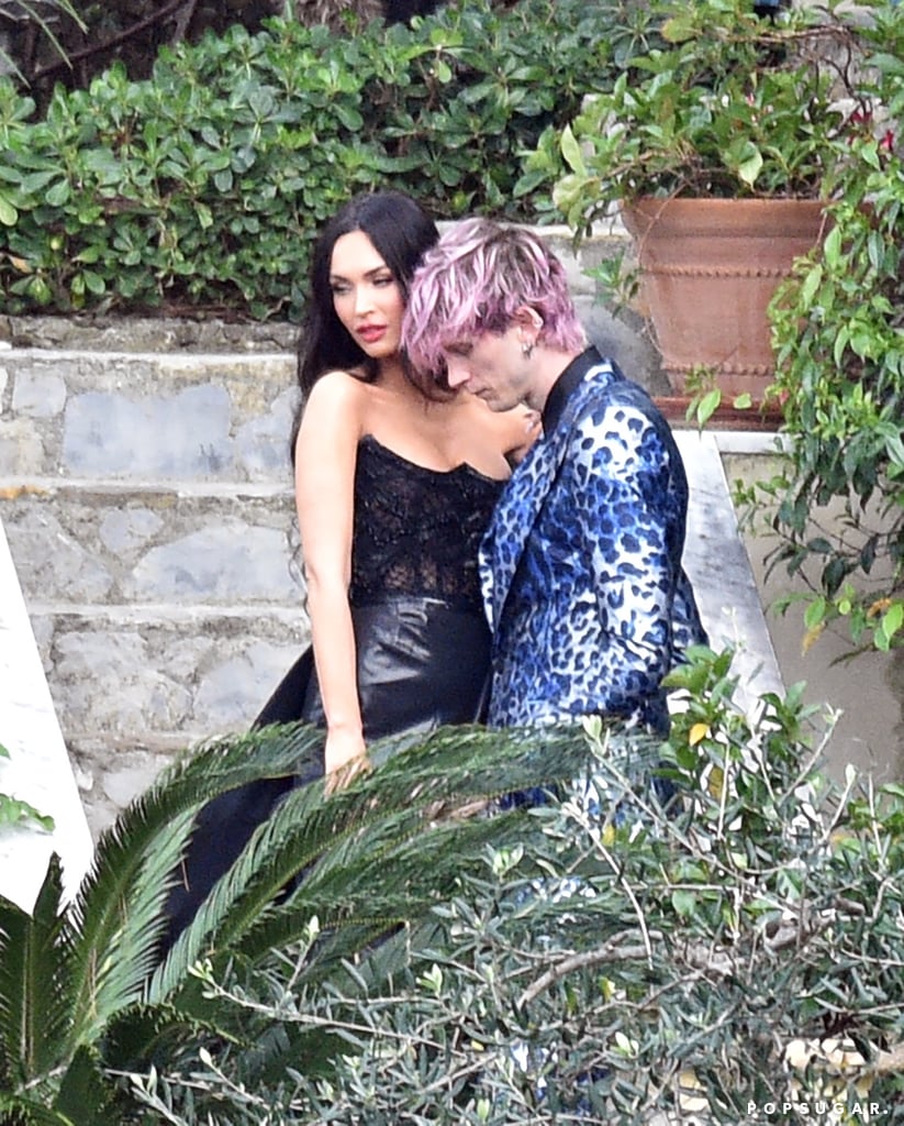 Megan Fox Zuhair Murad Gown at Kourtney Kardashian's Wedding