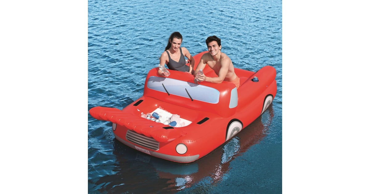 Bestway Big Red Truck Lounge Pool Float Truck Pool Float With Cooler