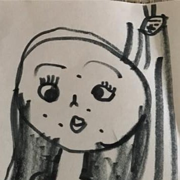 Girl's Illustration of Mom in the Shower
