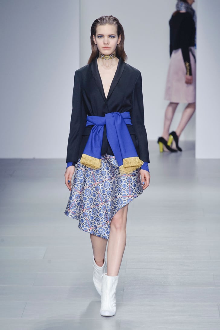 Statement Scarves Trends Fall 2014 London Fashion Week POPSUGAR