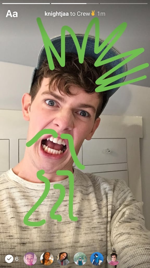 You can draw on the photo and add text.