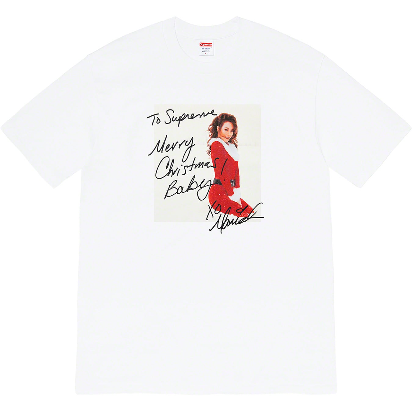 Supreme マライアキャリー フォトTシャツ　L