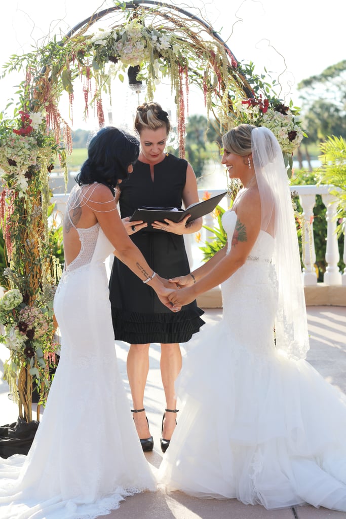 Two Brides Florida Wedding POPSUGAR Love & Sex Photo 35