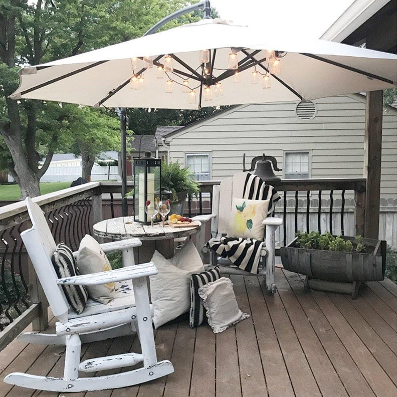 A Rust-Free Umbrella: Offset Cantilever Umbrella Outdoor Hanging Patio Umbrella