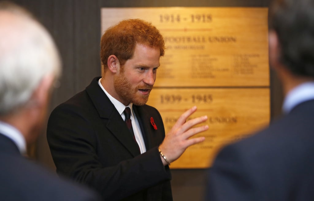 Prince Harry at a Rugby Match in London November 2016
