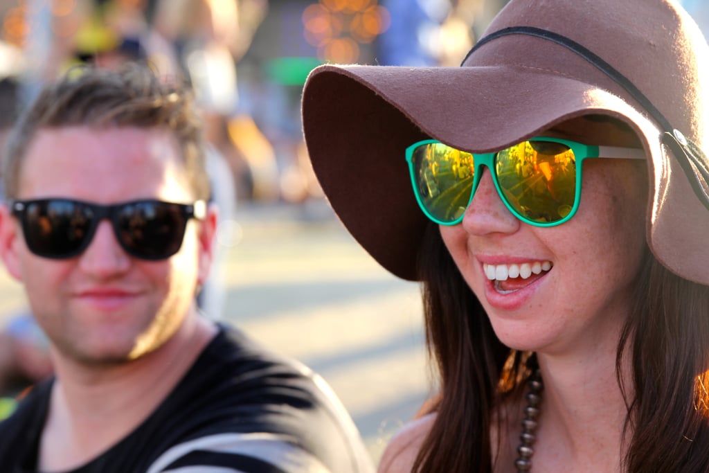 Mirrored Sunglasses at Coachella 2015