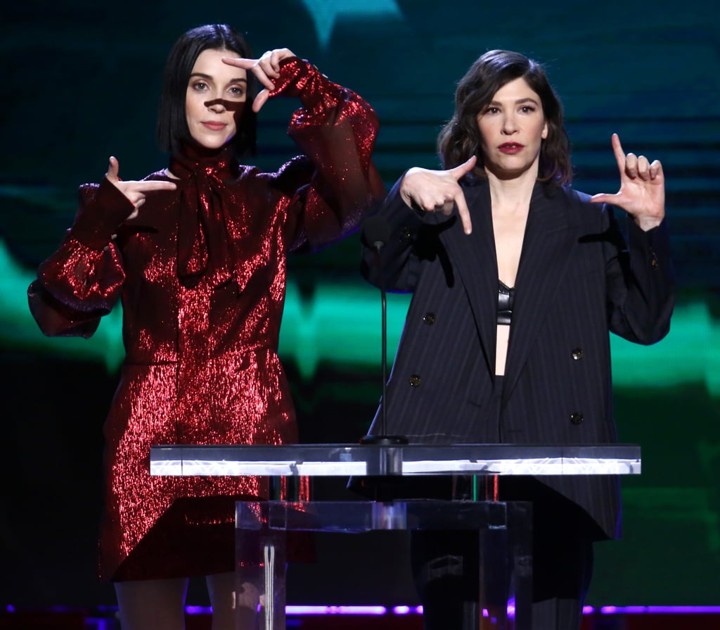 St. Vincent and Carrie Brownstein at the 2020 Spirit Awards