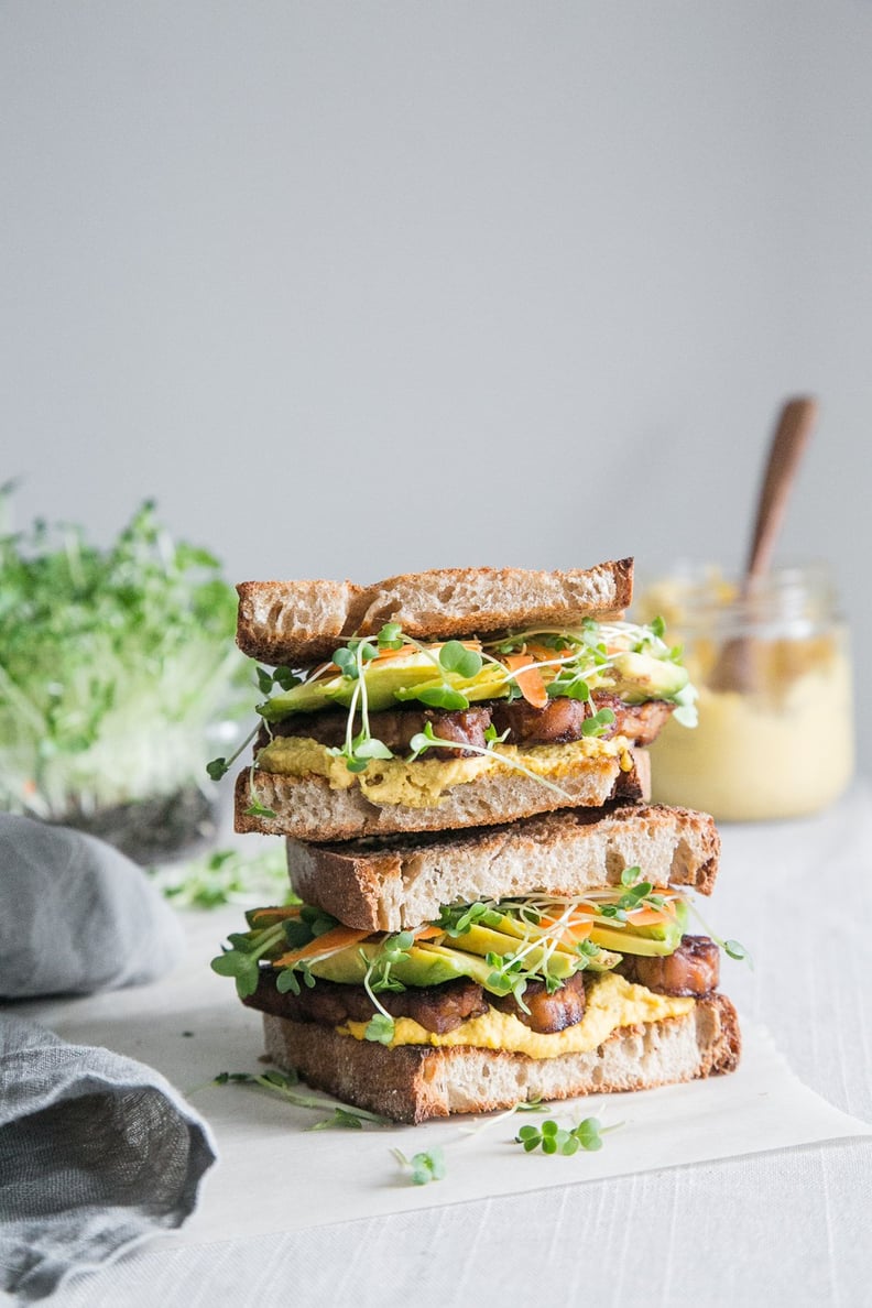 Sweet and Spicy Tempeh Sandwich