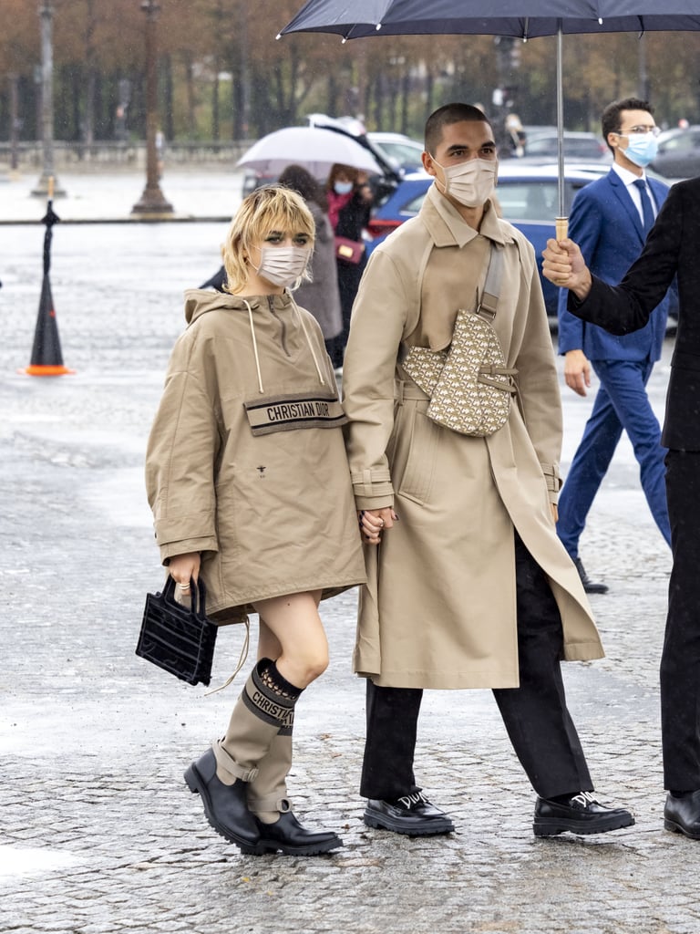 Maisie Williams and Reuben Selby's Dior Fashion Week Outfits