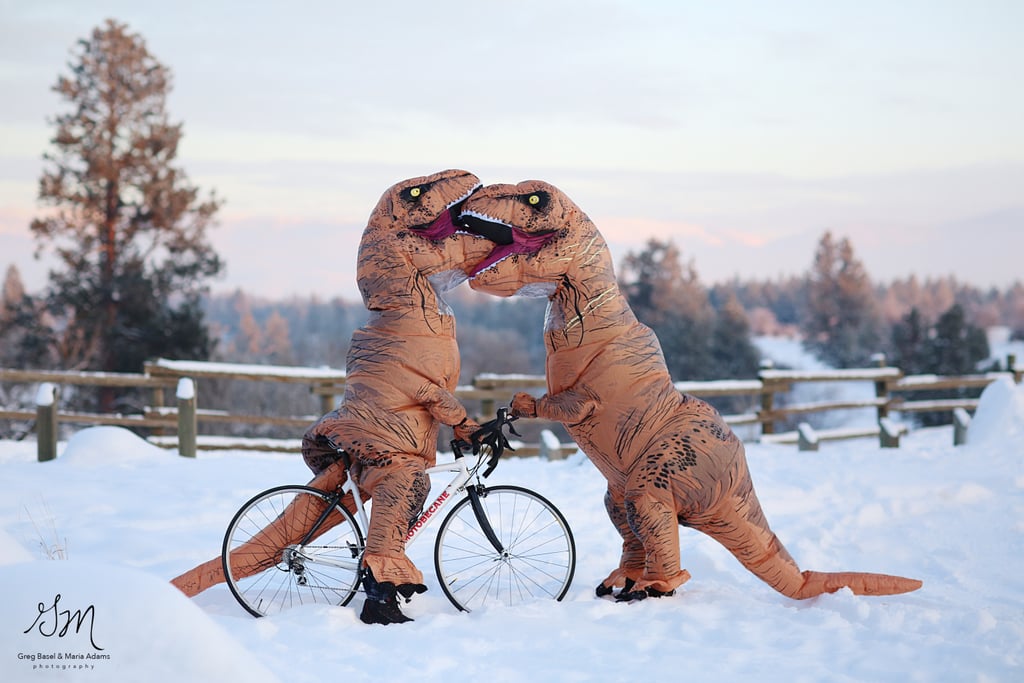 T-Rex Engagement Photo Shoot