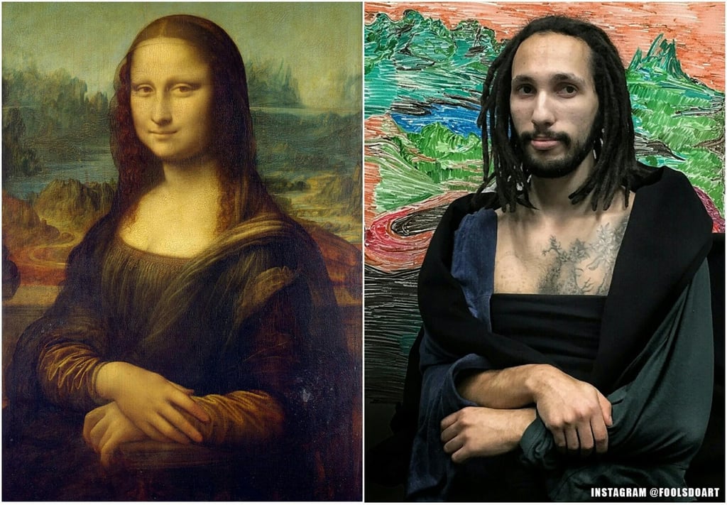 Co-Workers Recreate Art