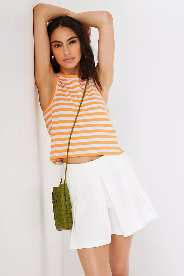 Maeve Cropped Striped Tank