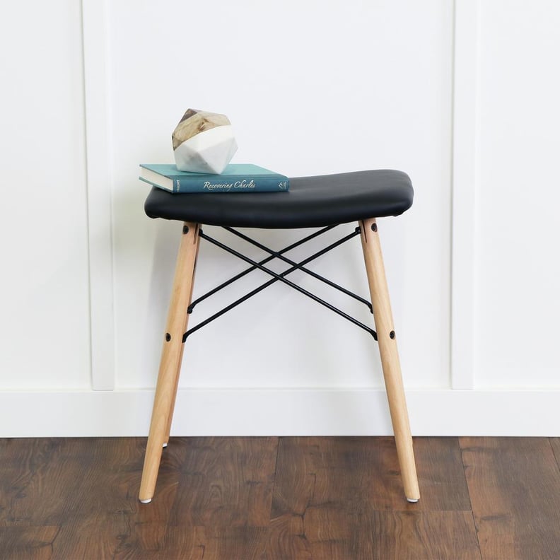 Faux-Leather Stool