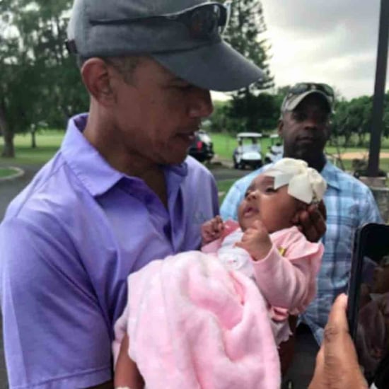 Video of Barack Obama Kissing a Baby on the Head