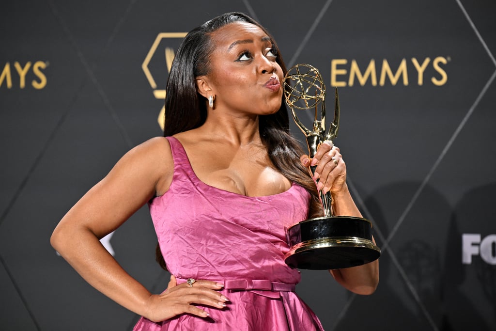 Quinta Brunson's Side-Part Hairstyle at the Emmys 2024