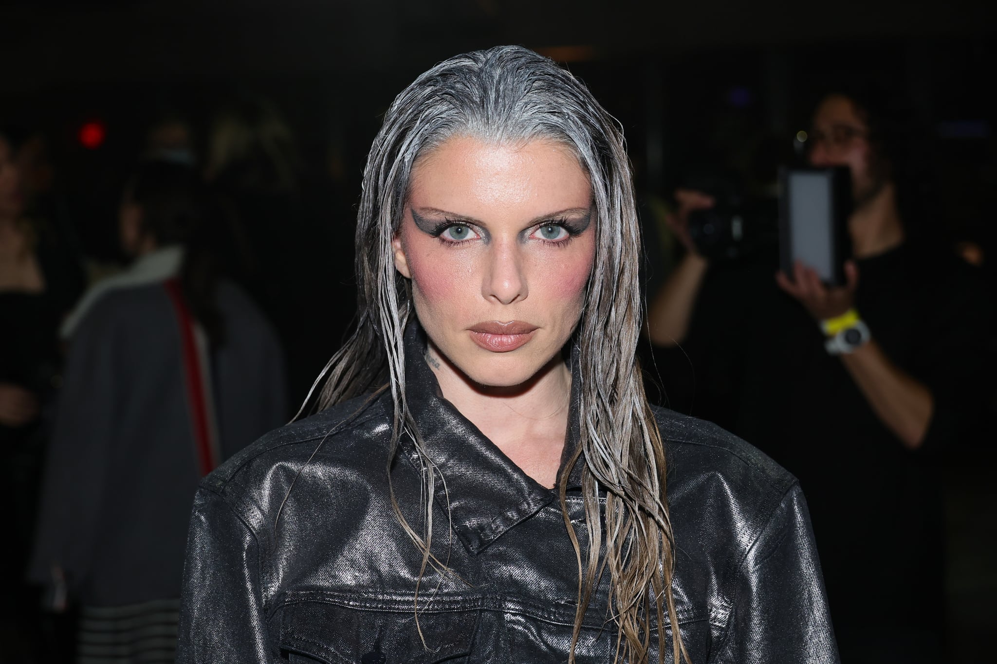 NEW YORK, NEW YORK - FEBRUARY 10: Julia Fox attends the Jonathan Simkhai show during New York Fashion Week: The Show at 180 Maiden Lane on February 10, 2023 in New York City. (Photo by Theo Wargo/Getty Images for NYFW: The Shows)