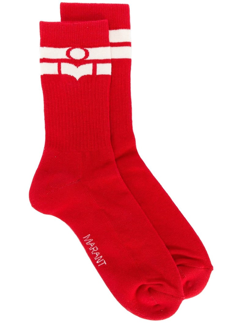 Isabel Marant Logo Stripe Socks