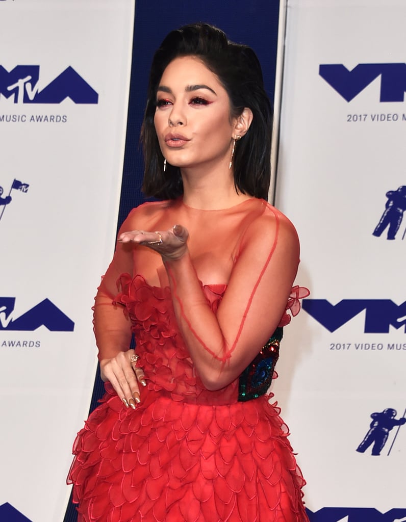 Vanessa Hudgens Hair and Makeup at the 2017 MTV VMAs