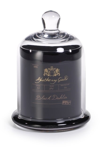 Zodax Apothecary Guild Black Dahlia Bell Jar Candle