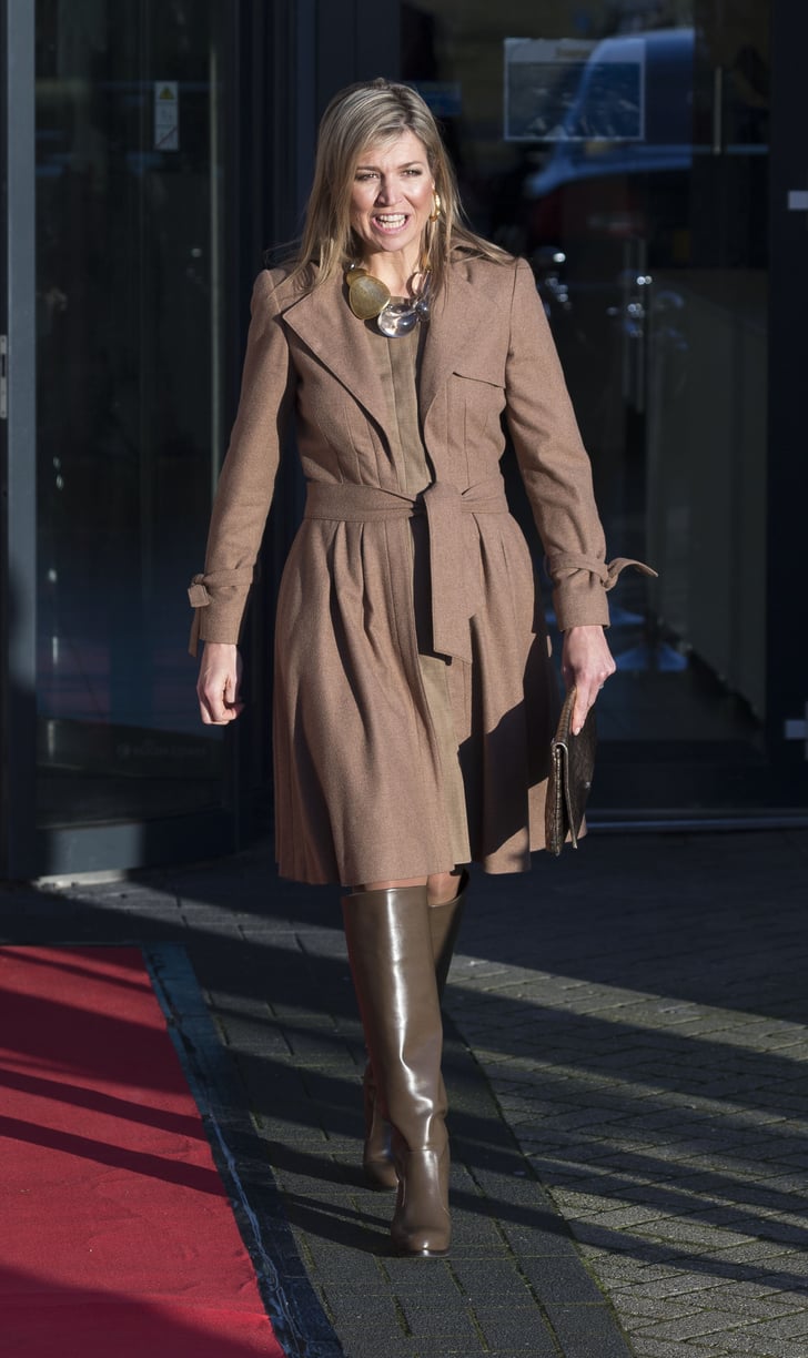 Queen Maxima A Neutral Brown Boot Best Boots to Wear to Work