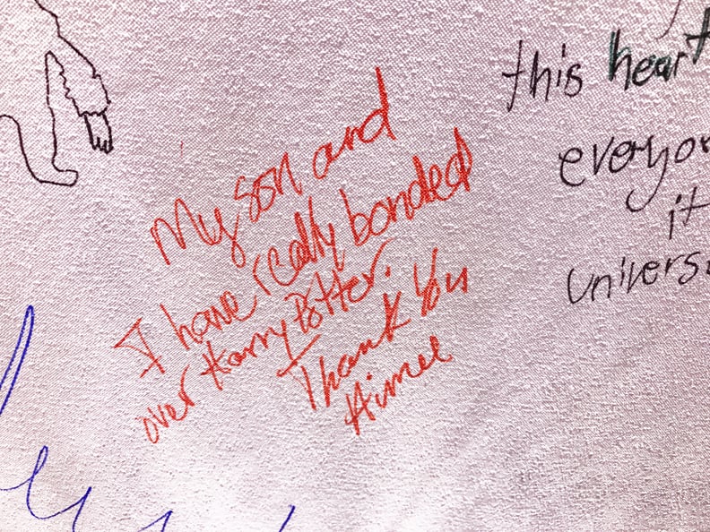 "My son and I have really bonded over Harry Potter. Thank you."