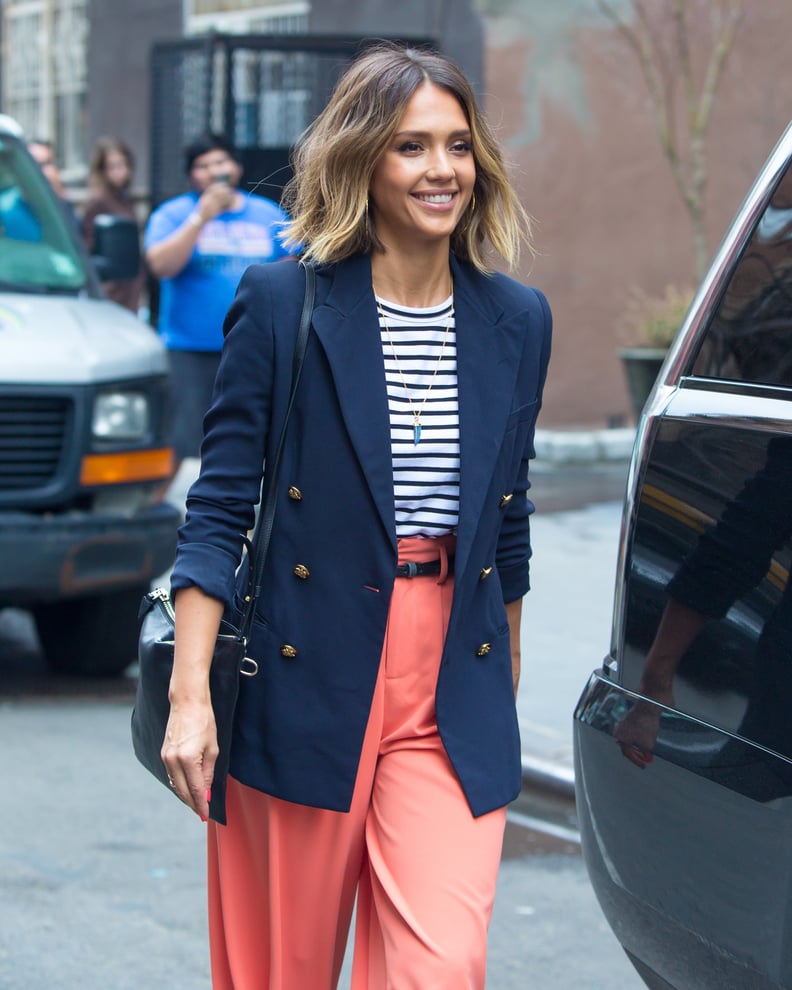 Style Your T-Shirt With: A Blazer and Pants