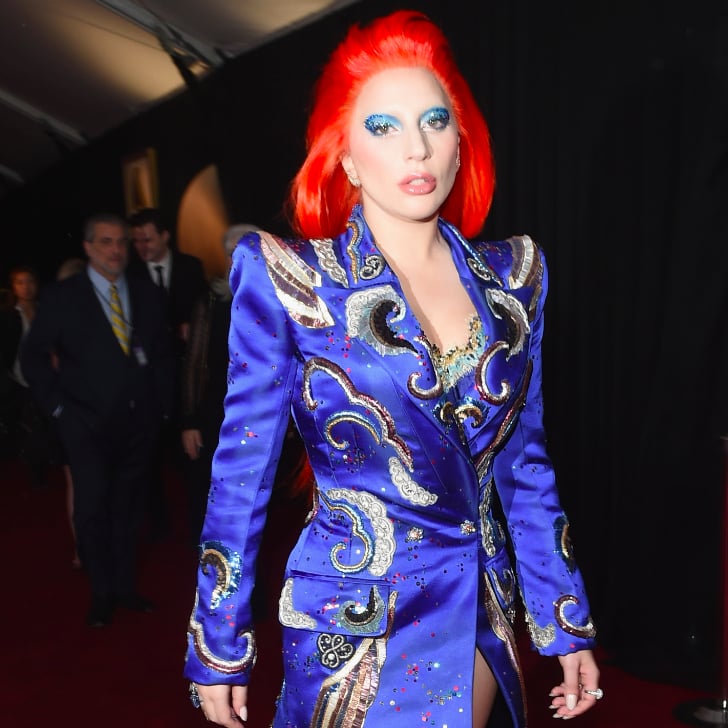 Lady Gaga S David Bowie Outfit At Grammys 2016 Popsugar Fashion