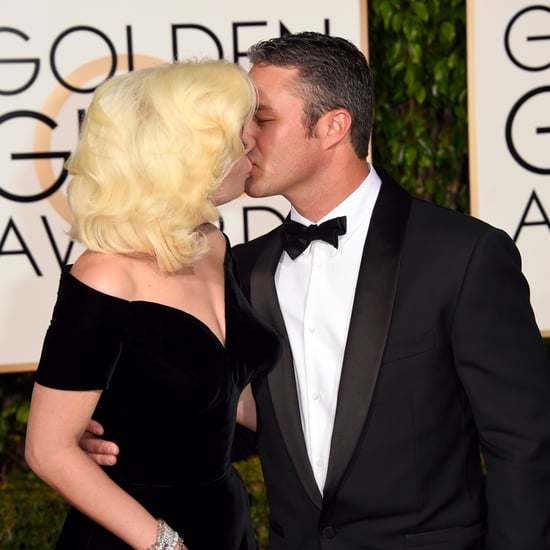 Lady Gaga and Taylor Kinney Golden Globes 2016 Pictures