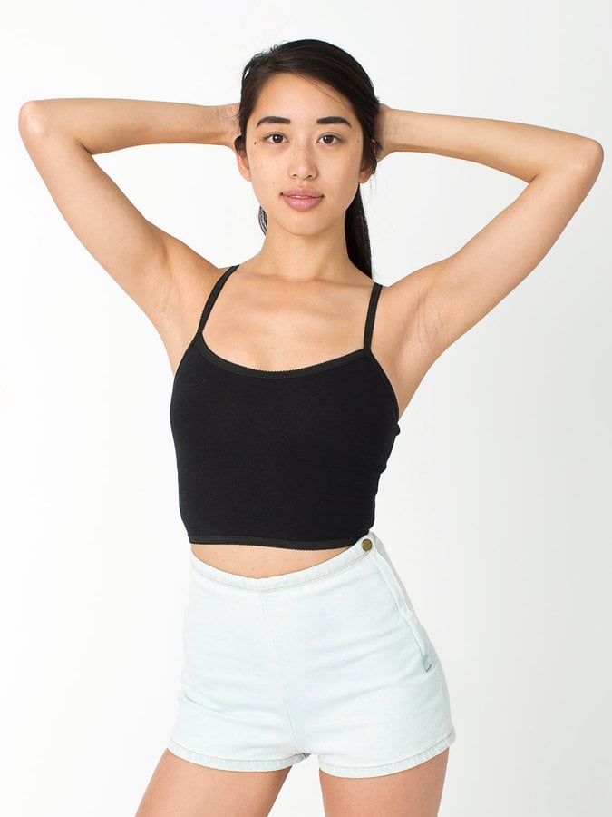 American Apparel Cotton Spandex Elastic Crop Tank ($18)