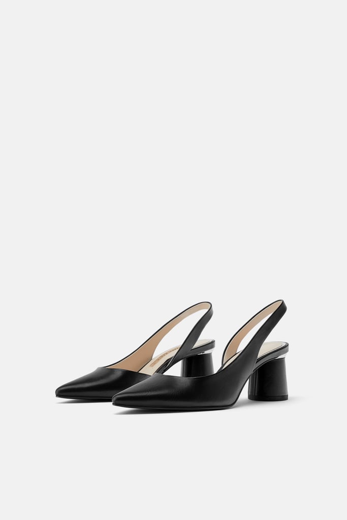 Zara Patent Slingback Heels