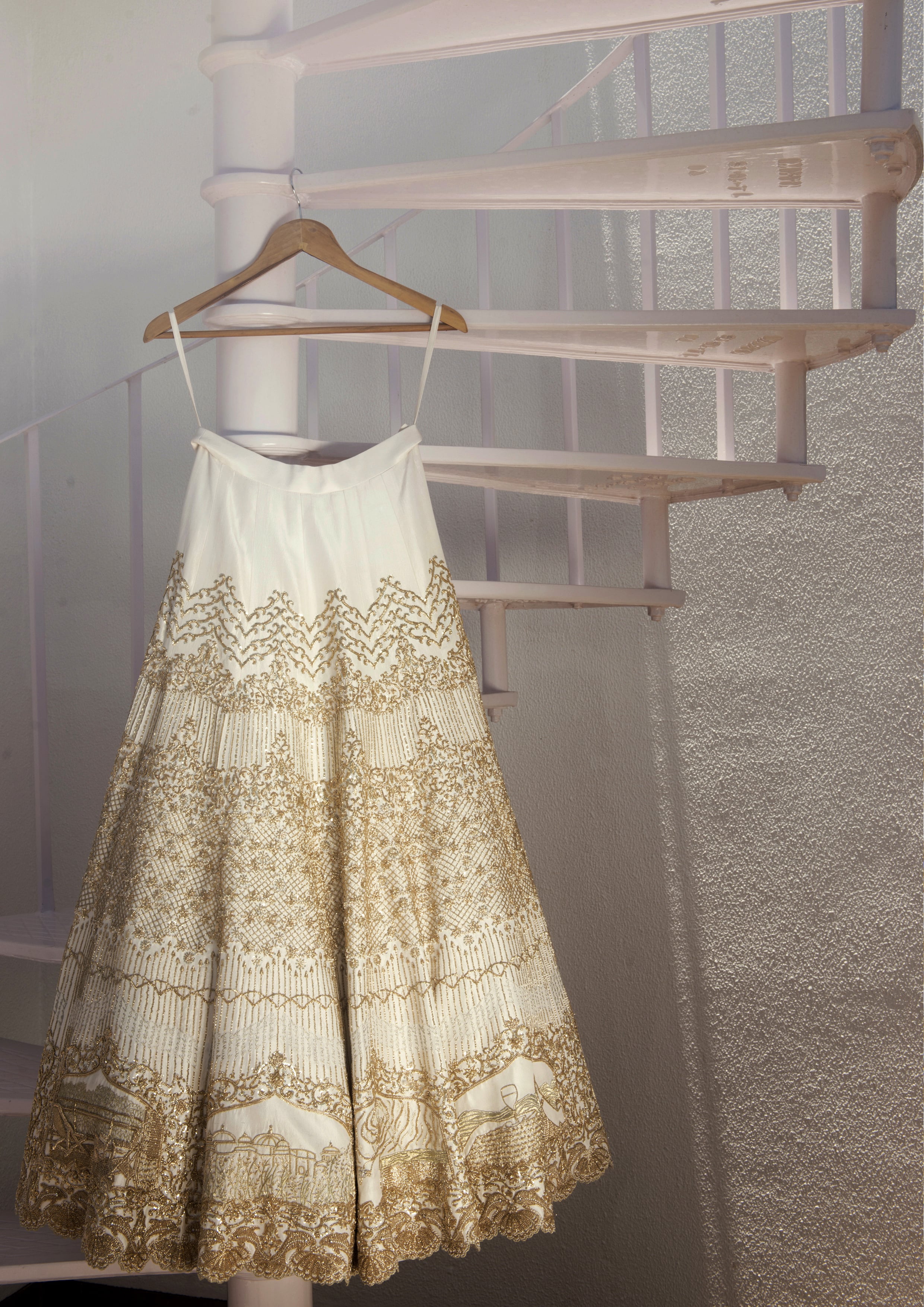 Bride Embroidered Love Story on Wedding Dress POPSUGAR Fashion