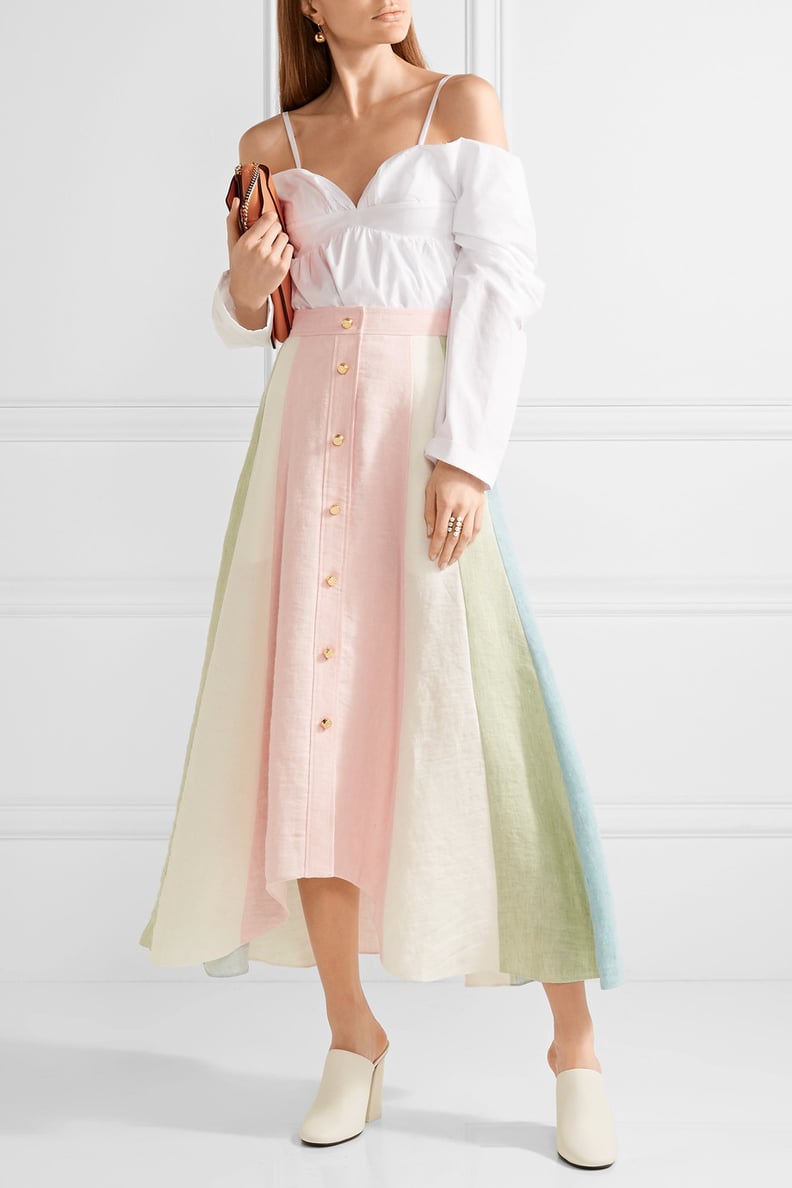 Peter Pilotto Asymmetric Midi Skirt