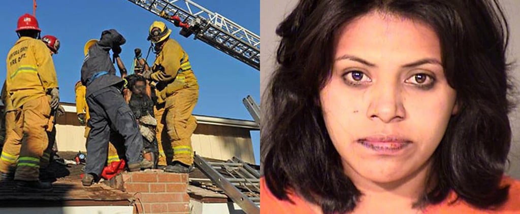 Woman Stuck in Thousand Oaks, CA, Chimney