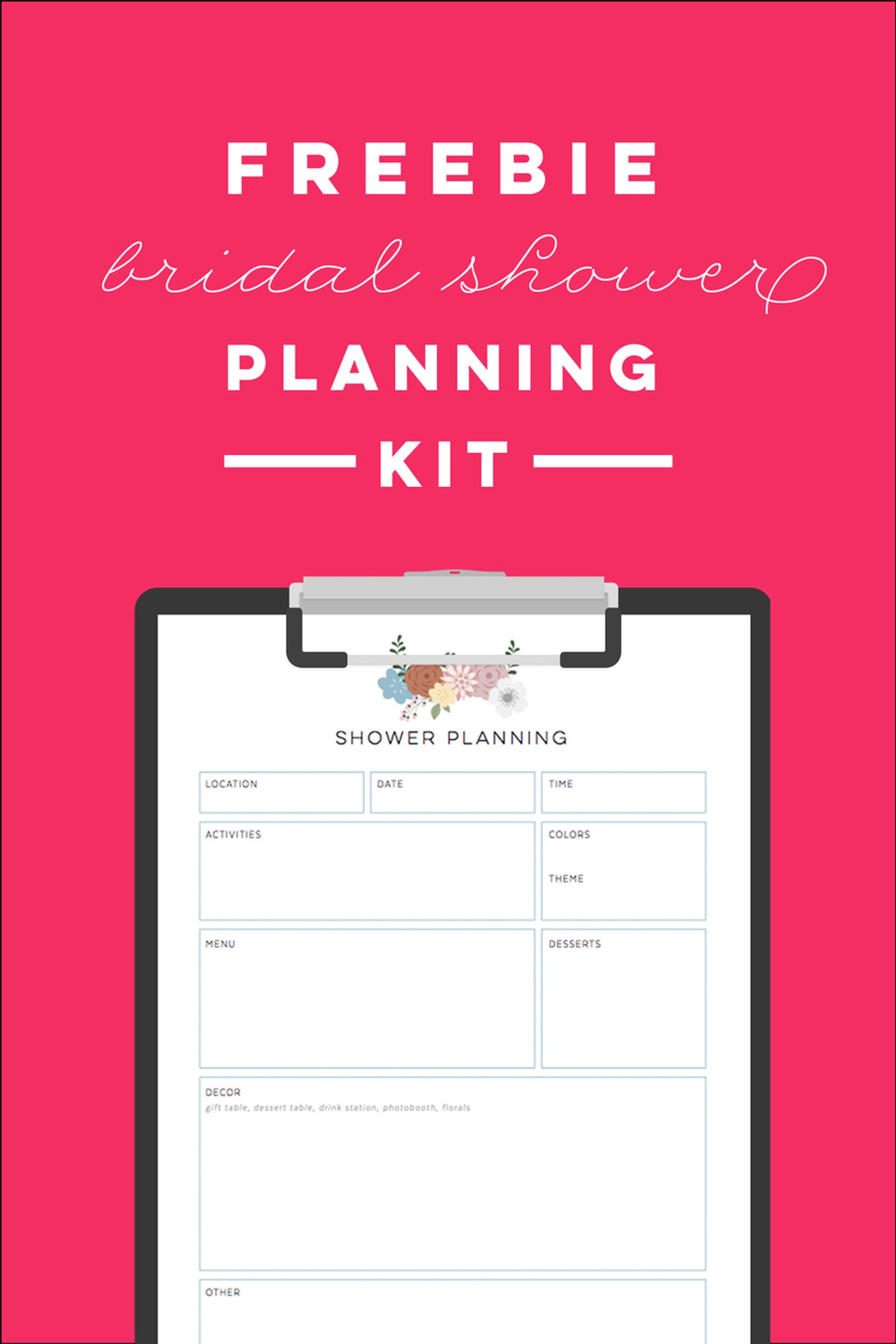 Free Bridal Shower Printables | PS Smart Living