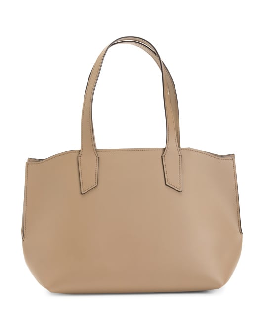 Made in Italy Shaped Leather Tote