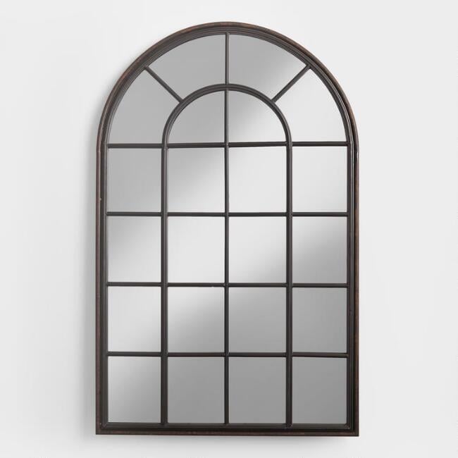 Black Windowpane Andrea Mirror