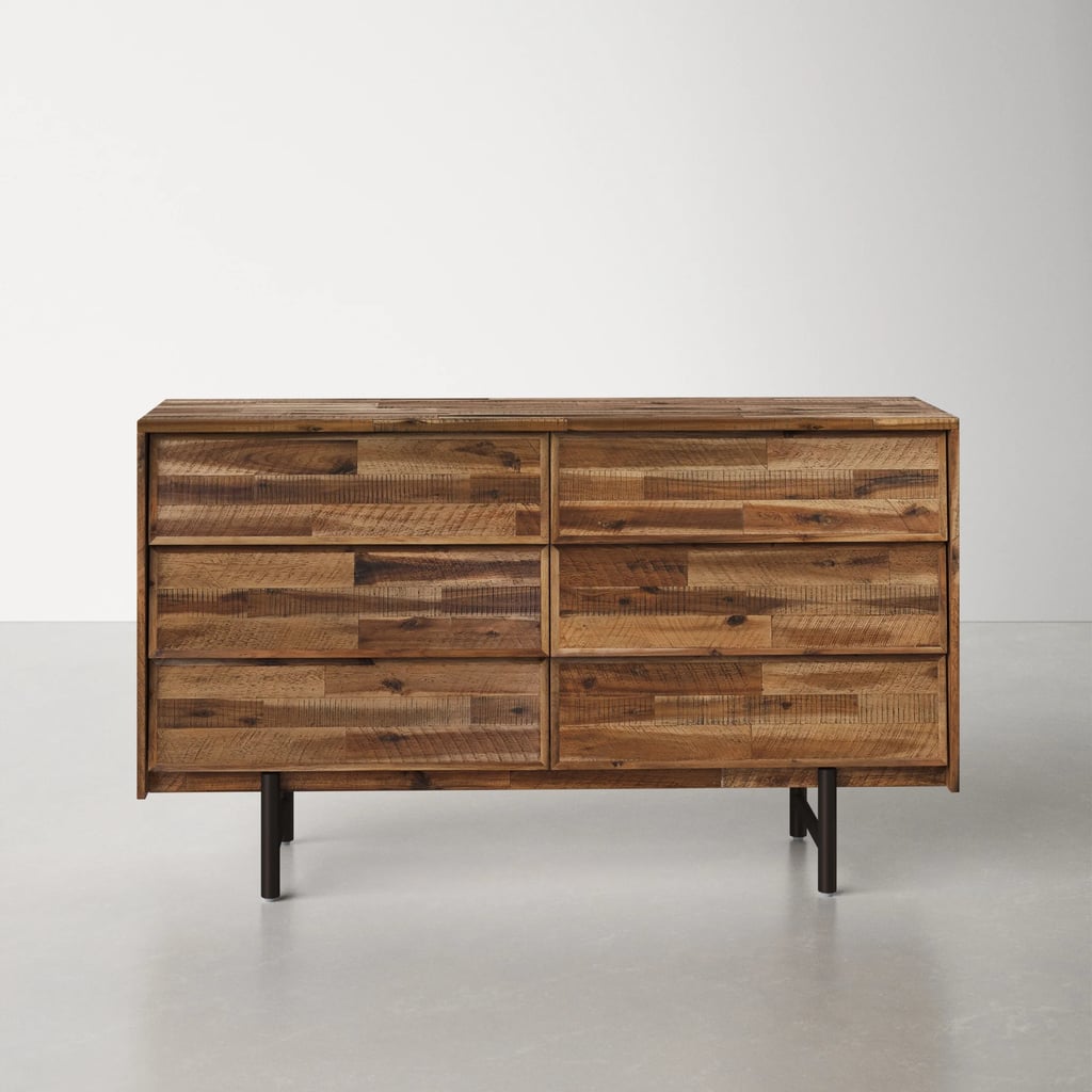 A Statement Dresser: Austin 6 Drawer Solid Wood Standard Dresser