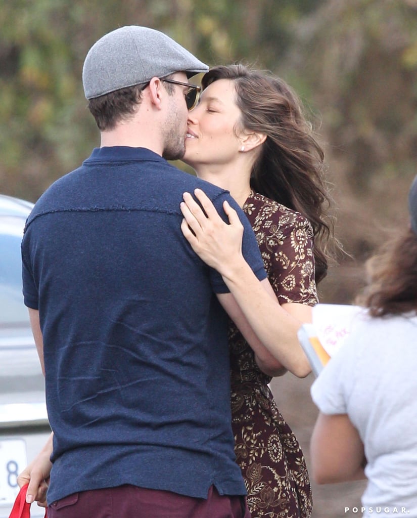 Justin Timberlake and Jessica Biel Kissing November 2016