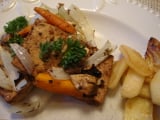 Savory Tofu with Sauteed Apples
