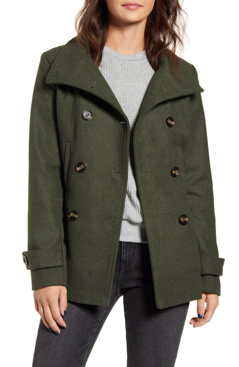 thread & supply double breasted peacoat