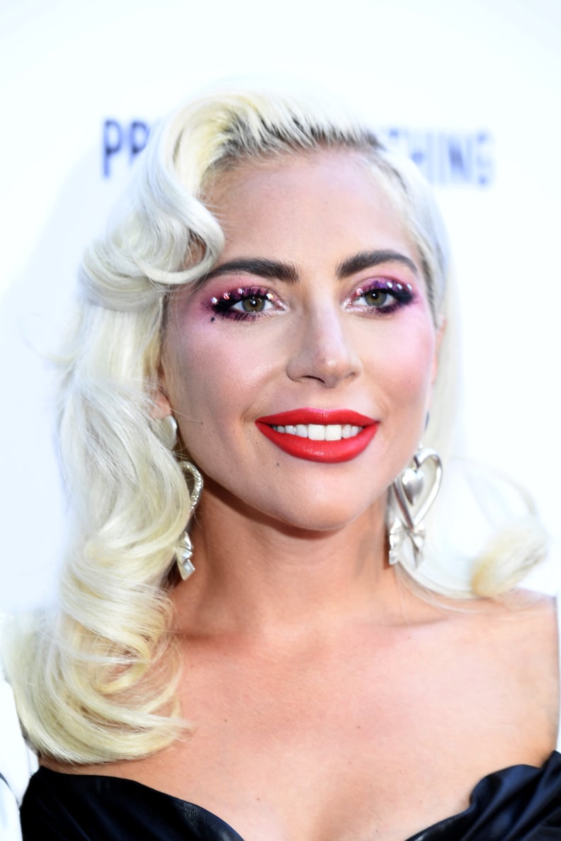 Lady Gaga With Platinum Hair