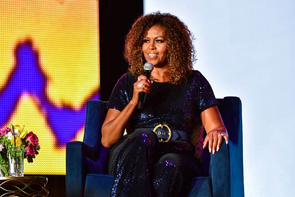 Michelle Obama's Blue Jumpsuit at Essence Festival 2019