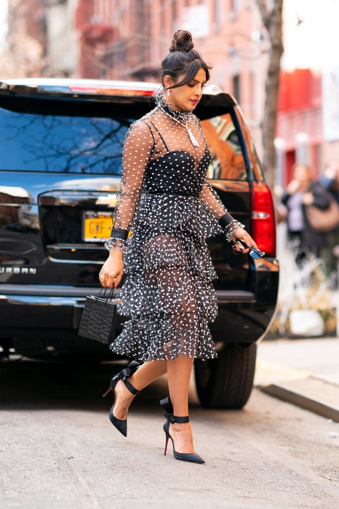 Priyanka Chopra's Sheer Polka-Dot Dress