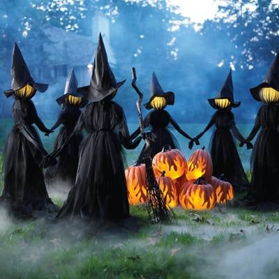 Holding Hands Witches, Set of 3